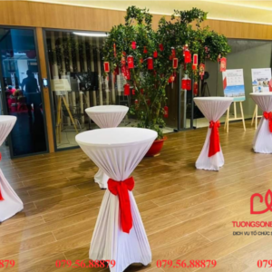 Mẫu bàn bar-bàn cocktail màu trắng