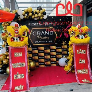 Trưng lân + đánh trống hoạt náo