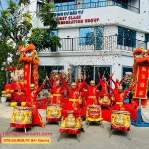 Trống hội 10 trống múa lân khai trương