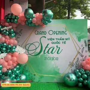 Dịch vụ trang trí backdrop khai trương