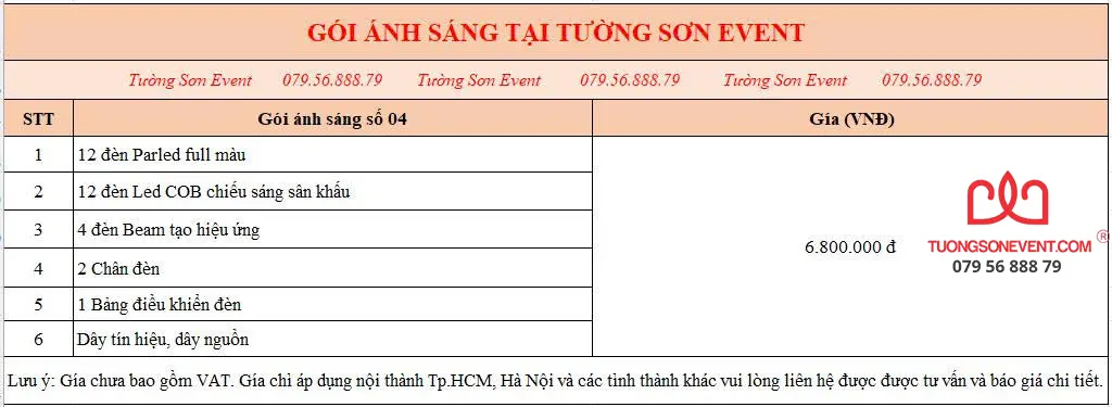 Gói ánh sáng số 04