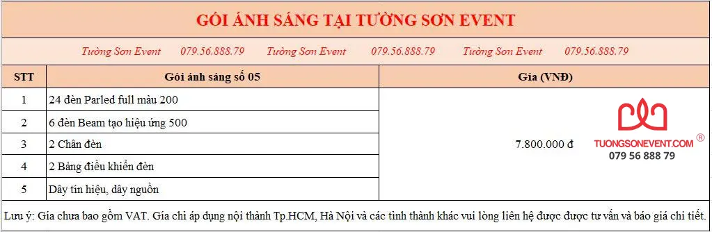 Gói ánh sáng số 05