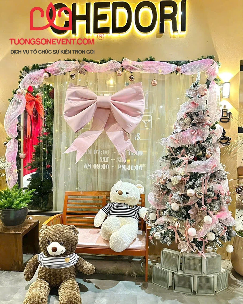 Decor giáng sinh, trang trí cây thông, tiểu cảnh tại Tường Sơn Event