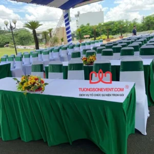 Cho thuê bàn dài sự kiện, bàn đại biểu sang trọng