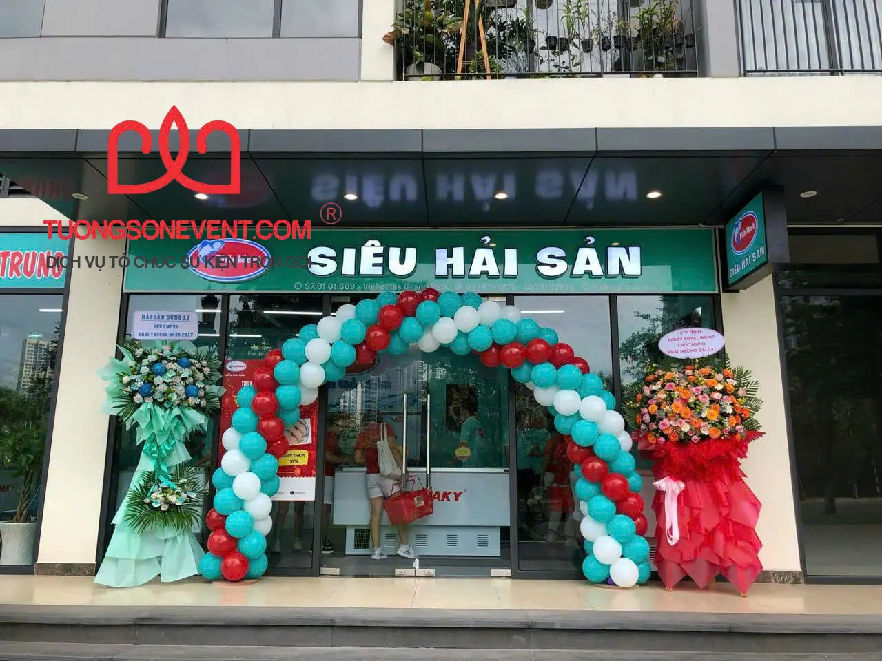 cổng bong bóng 18 copy Cổng bong bóng khai trương