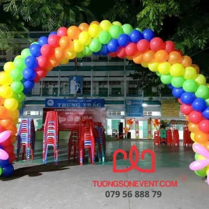 cổng bong bóng xoắn