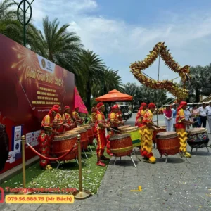 Gói múa lân khai trương ngày Tết: 4 Lân, 10 trống, múa Rồng