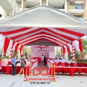 Tường Sơn Event chuẩn bị cho buổi khánh thành