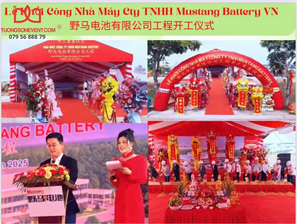 Khánh thành trọn gói chuyên nghiệp tại Tường Sơn Event