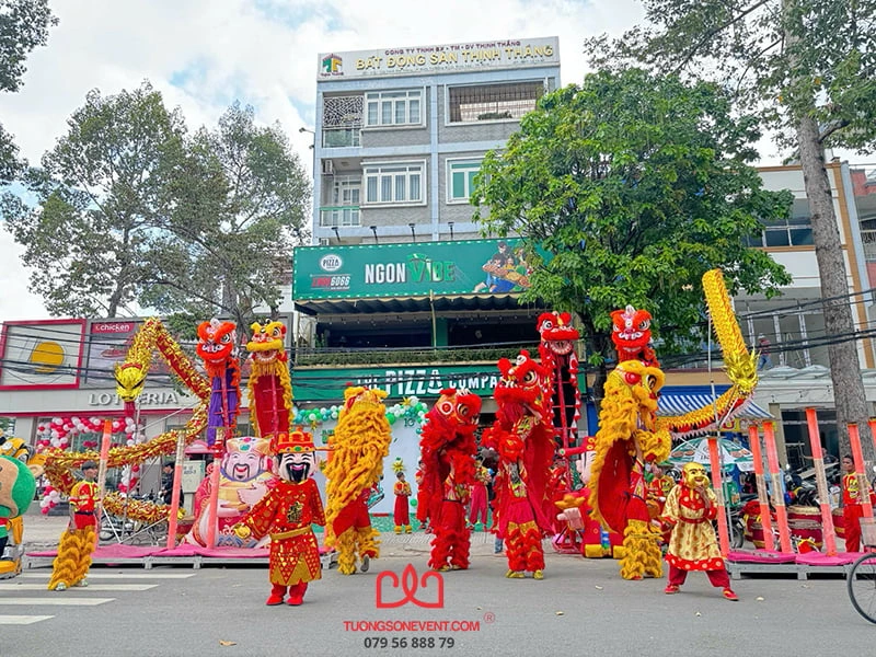 Cho thuê múa lân khai trương Quận 1