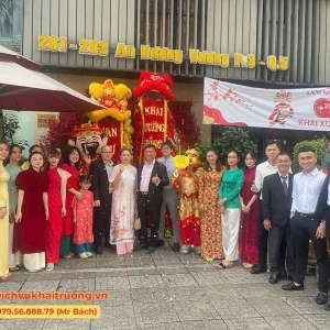 Khai trương hồng phát cùng đội lân tại Tường Sơn Event