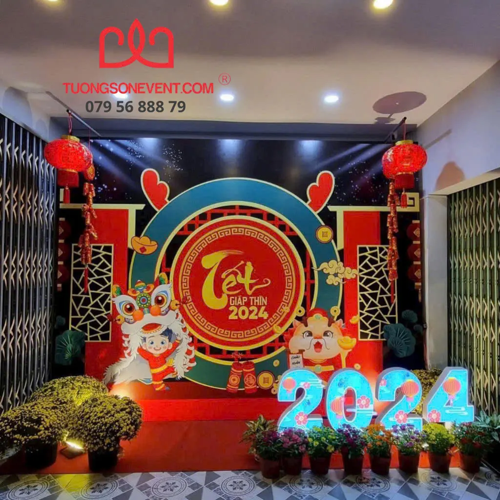 Trang trí tiểu cảnh tết tại Tường Sơn Event