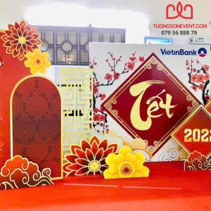 Tường Sơn Event trang trí Tiểu cảnh Tết đẹp mắt lung linh